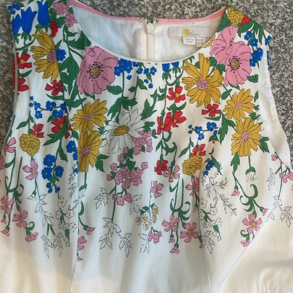 Boden Tara Floral Sleeveless Sundress - Picture 3 of 7
